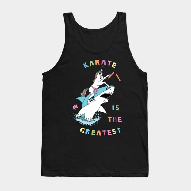 Karate Is The Greatest Unicorn Riding Shark Tank Top by Xizin Gao